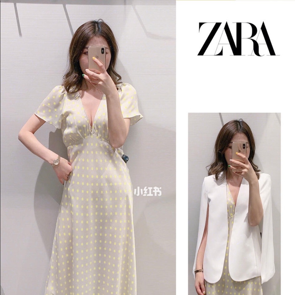 Zara satin dress